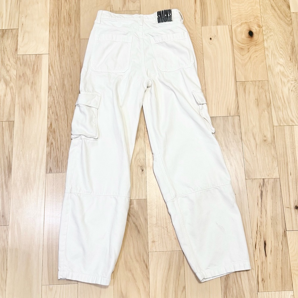 MOTHER Snacks! Women’s The Side Dish Cargo Skimp Denim Jeans - Picture 2 of 8
